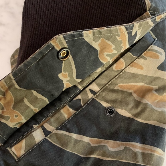 G Raw camo bomber with knit details deep front pockets cotton size M - Picture 7 of 14